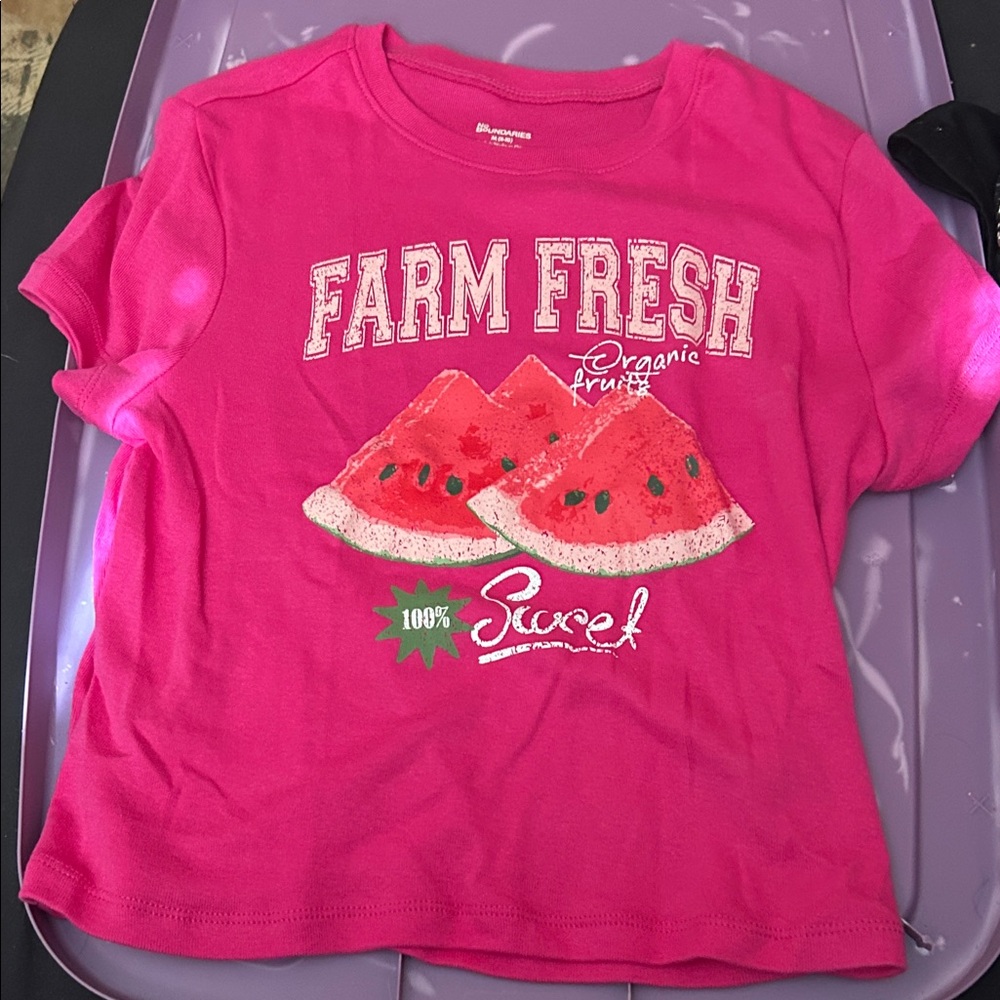 No Boundaries Pink Farm Fresh T-Shirt